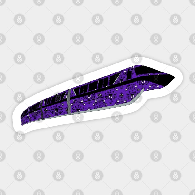 Wrapped Monorail - Haunted Mansion Sticker by FandomTrading